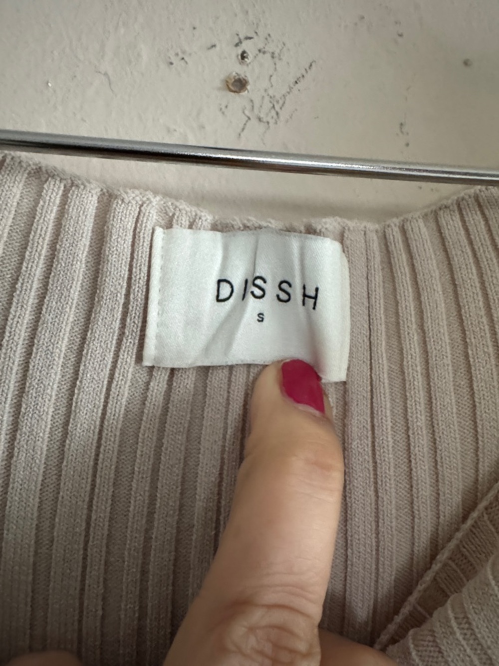 DISSH Sleeveless Ribbed Maxi Dress in Cream Size Small - Picture 6 of 7